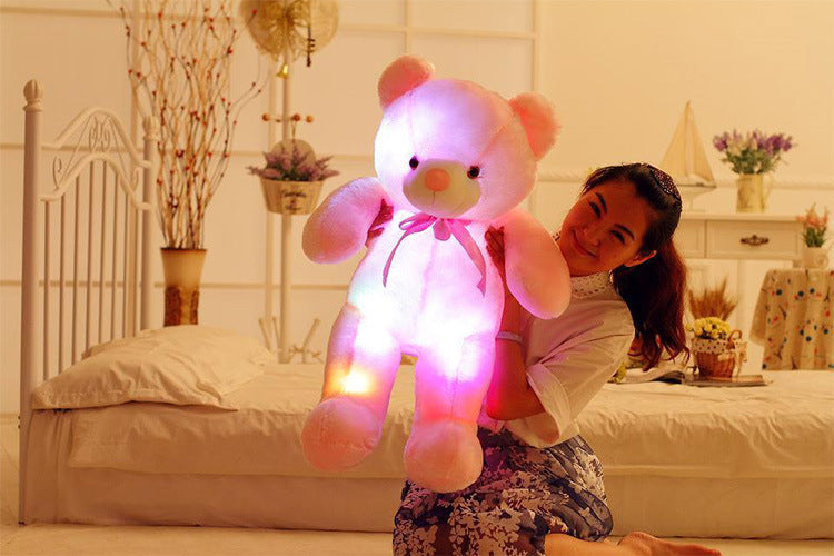 Light Up LED Teddy Bear Stuffed Animals Plush Toy Colorful Glowing For Kids - My Store