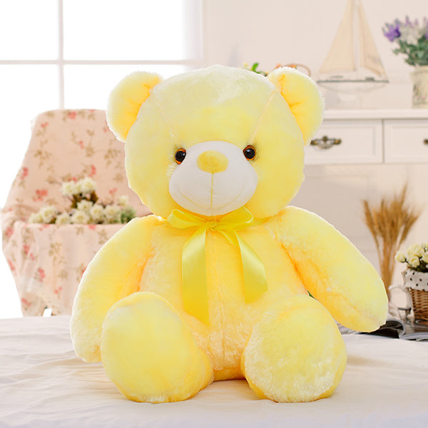 Light Up LED Teddy Bear Stuffed Animals Plush Toy Colorful Glowing For Kids - My Store