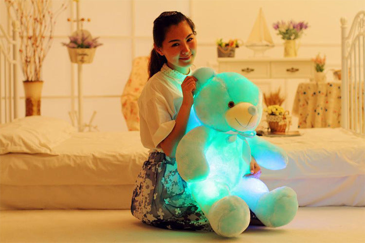 Light Up LED Teddy Bear Stuffed Animals Plush Toy Colorful Glowing For Kids - My Store