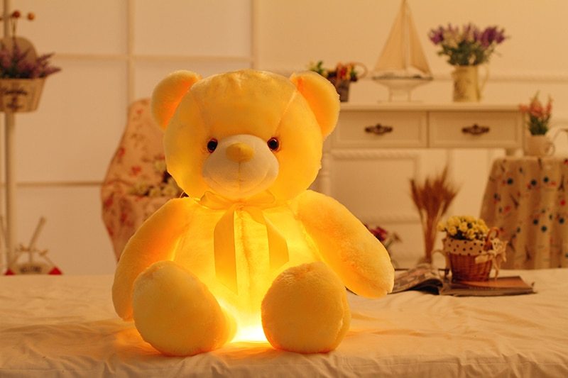 Light Up LED Teddy Bear Stuffed Animals Plush Toy Colorful Glowing For Kids - My Store