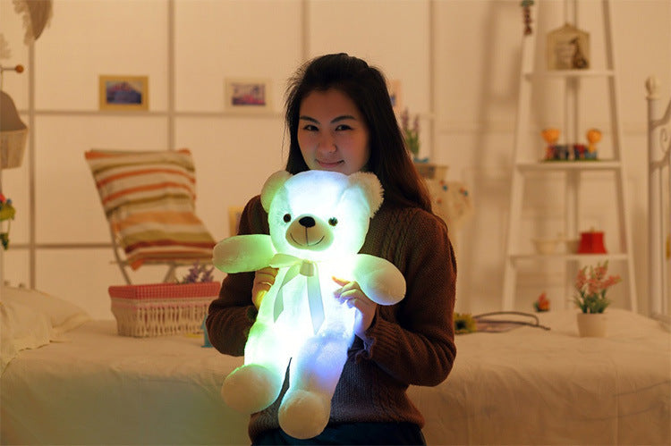 Light Up LED Teddy Bear Stuffed Animals Plush Toy Colorful Glowing For Kids - My Store