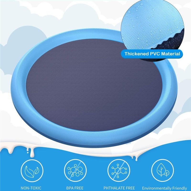 Non-Slip Splash Pad For Kids And Pet Dog Summer Outdoor Water Fountain Play Mat - My Store