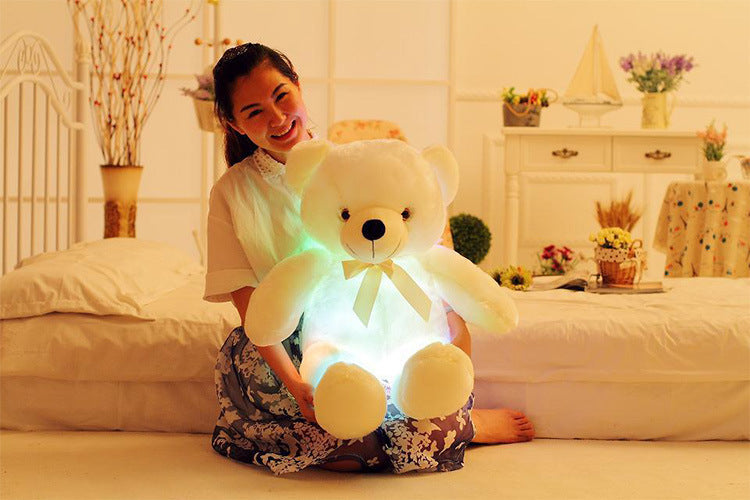 Light Up LED Teddy Bear Stuffed Animals Plush Toy Colorful Glowing For Kids - My Store