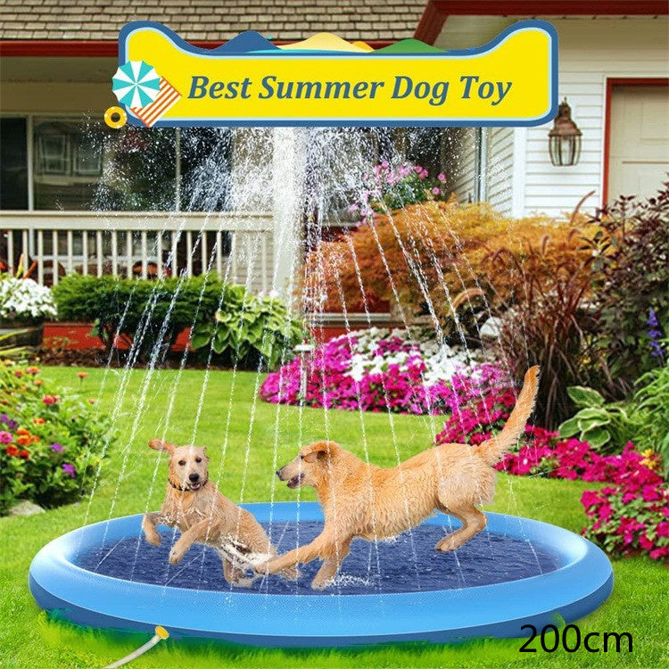 Non-Slip Splash Pad For Kids And Pet Dog Summer Outdoor Water Fountain Play Mat - My Store