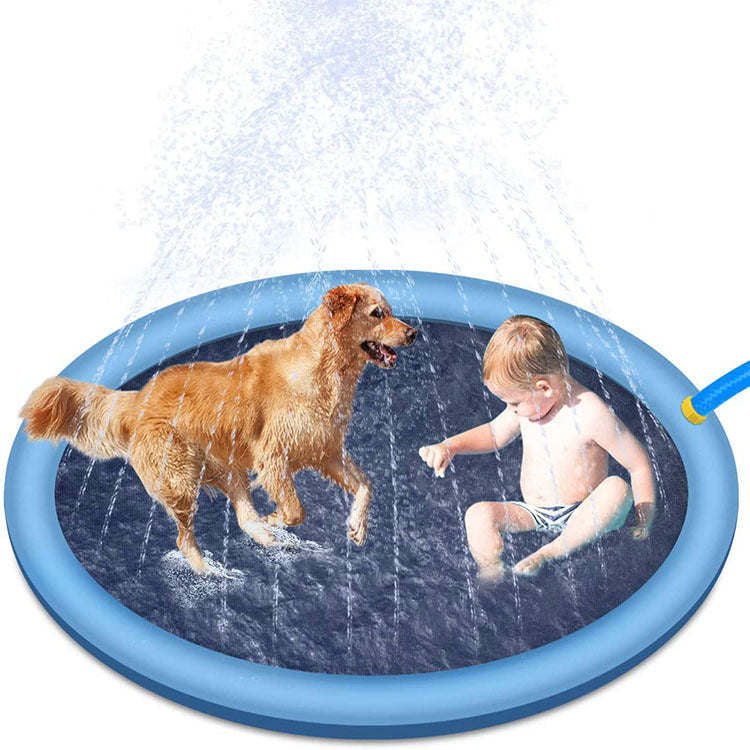 Non-Slip Splash Pad For Kids And Pet Dog Summer Outdoor Water Fountain Play Mat - My Store