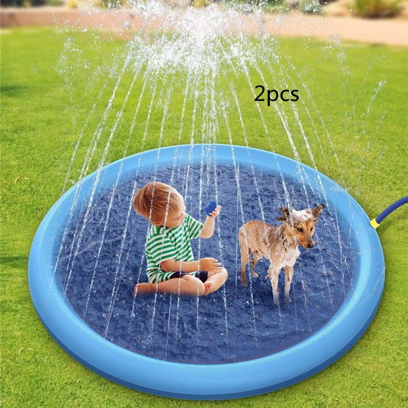 Non-Slip Splash Pad For Kids And Pet Dog Summer Outdoor Water Fountain Play Mat - My Store