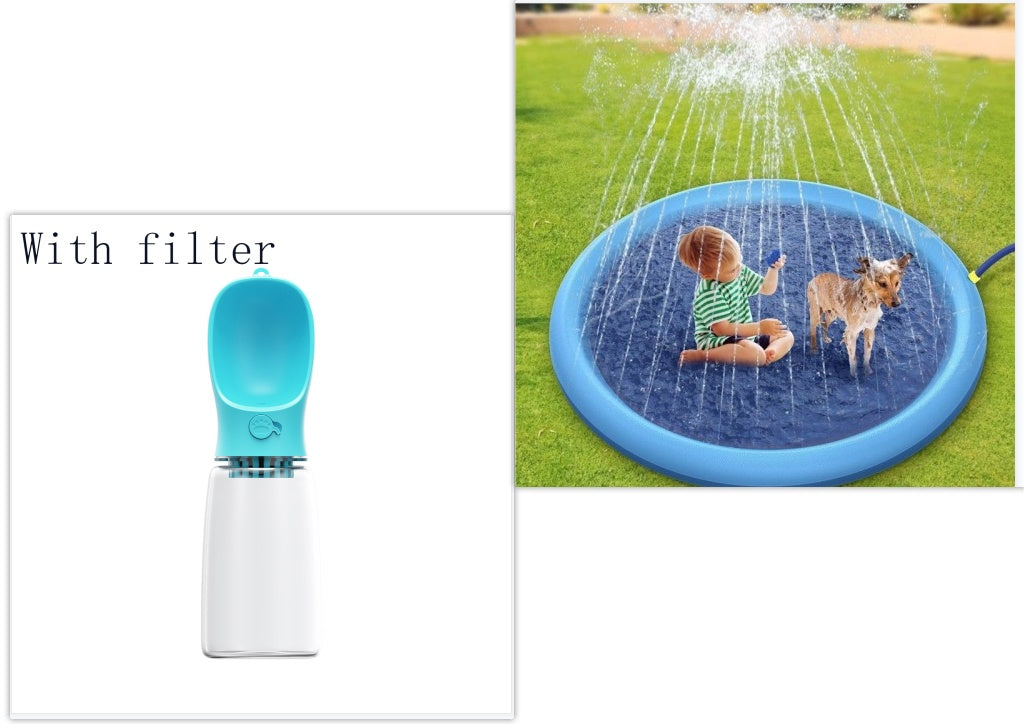 Non-Slip Splash Pad For Kids And Pet Dog Summer Outdoor Water Fountain Play Mat - My Store